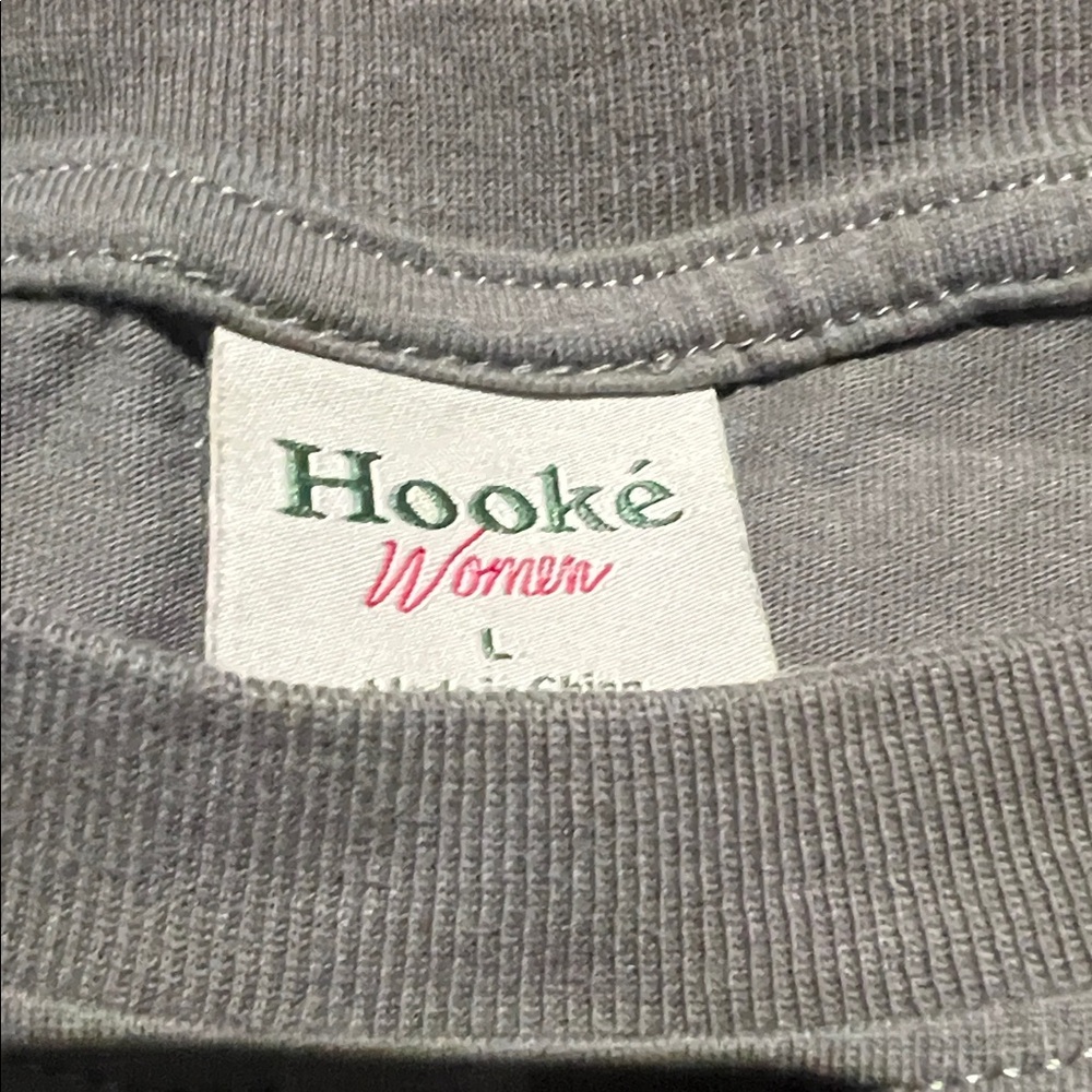 Hooke Chasse et Peche Long Sleeve Shirt Green Women’s Size Large - Picture 4 of 6